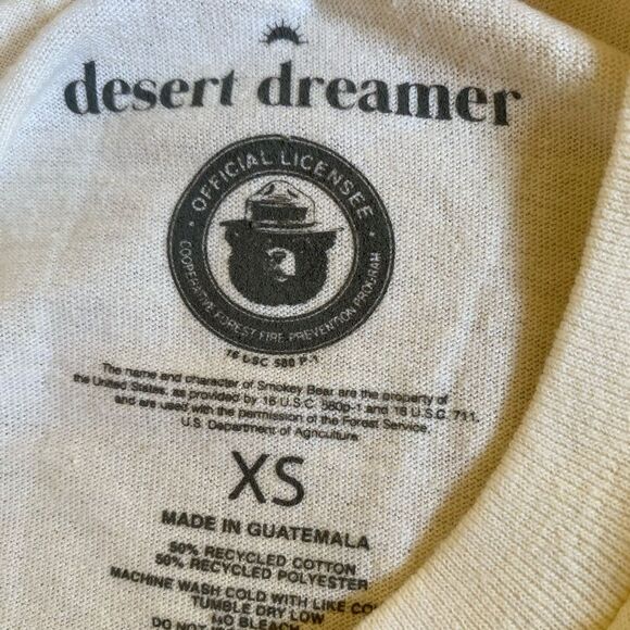 NWT Desert Dreamer Remember There Are Babes In The Wood T-Shirt Sz XS Off-White - Picture 13 of 16